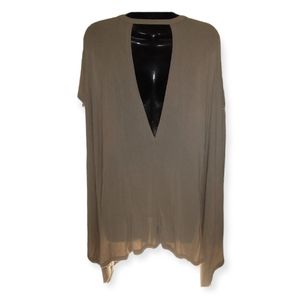 Like NEW Beige Oversized T shirt Small